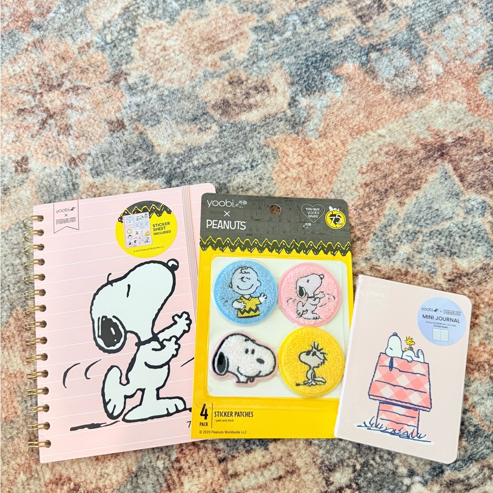 Ultra Rare Pink Snoopy Notebook Set — Limited Drop!!
